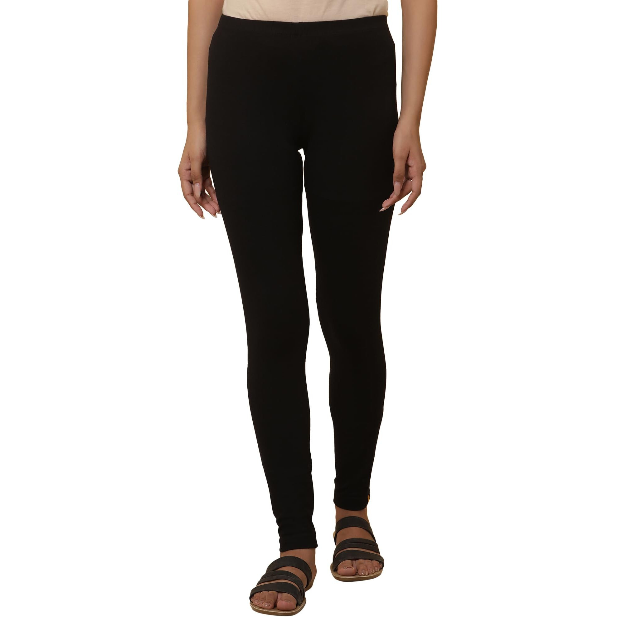 Aurelia Black Skinny Tights (Size M)-Acr60261-603633