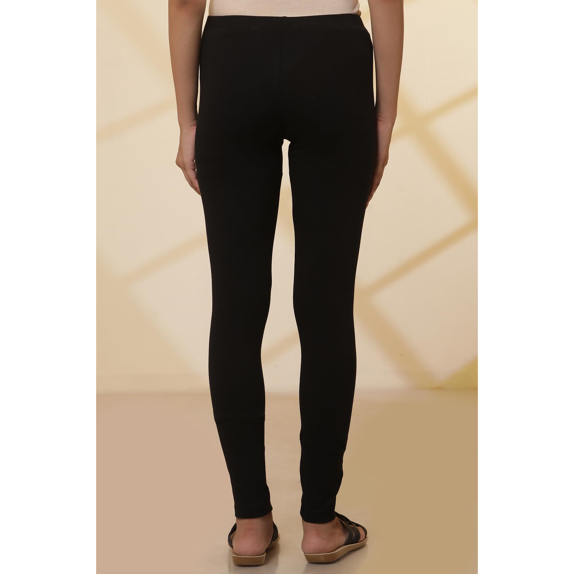Aurelia Black Skinny Tights (Size M)-Acr60261-603633