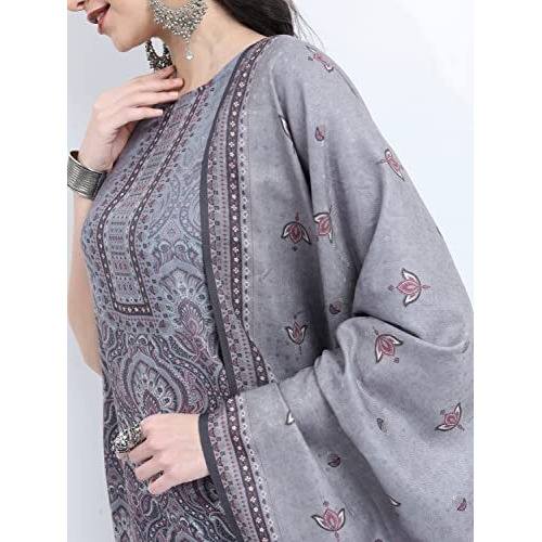 Ketch Polyester Womens Kurta With Palazzo (Khk3000525_Mauve