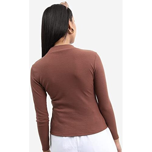 Ketch Women's Regular Fit Dress Shirt (Khtp000123_Brown