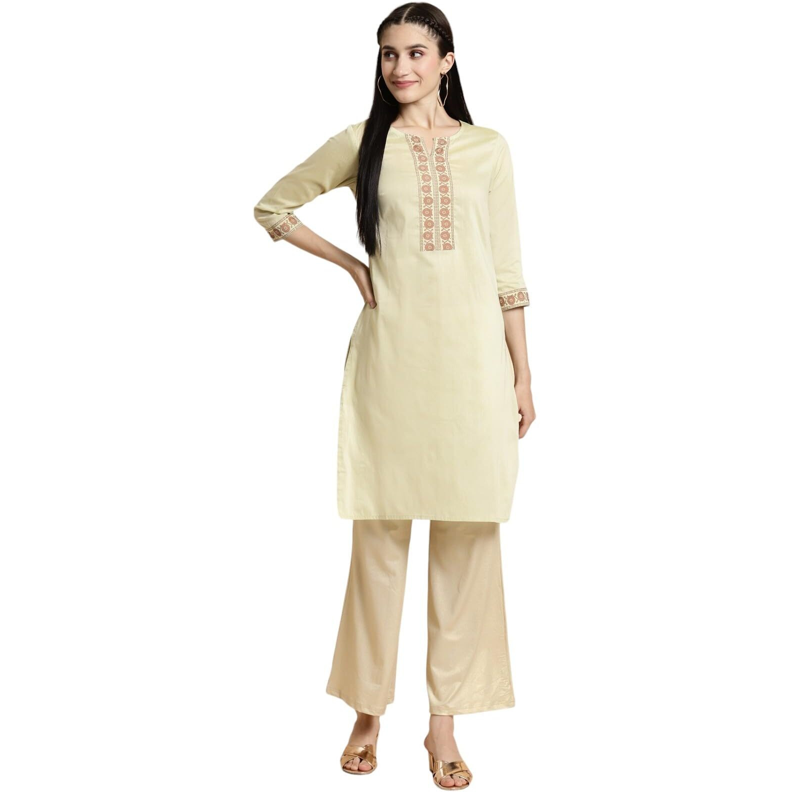 Rangita Green Polyester Knee Length Solid Straight Kurti For Women | Kurta For Women_2Xl
