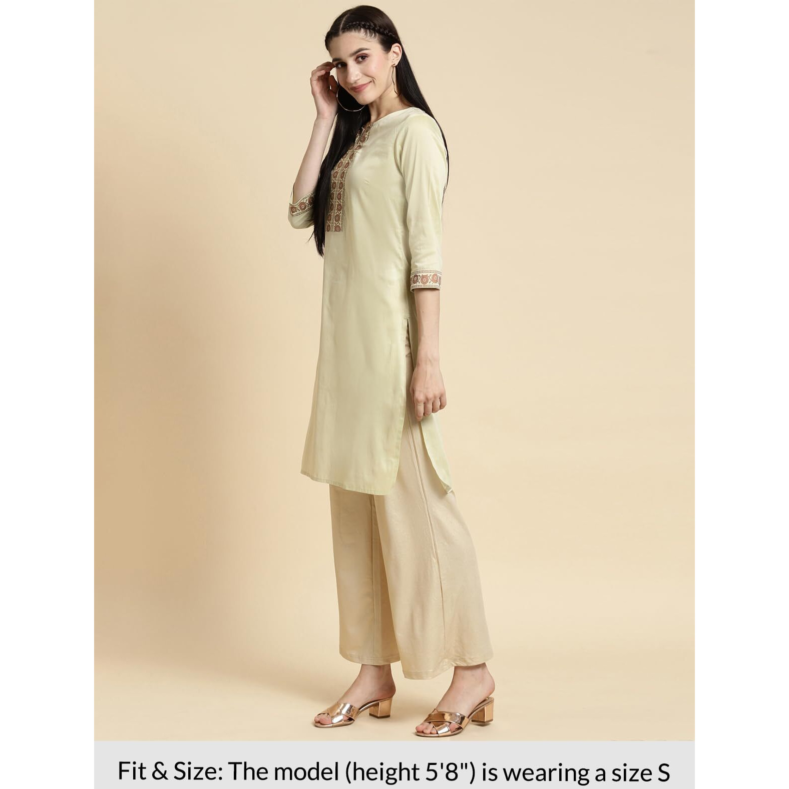 Rangita Green Polyester Knee Length Solid Straight Kurti For Women | Kurta For Women_2Xl