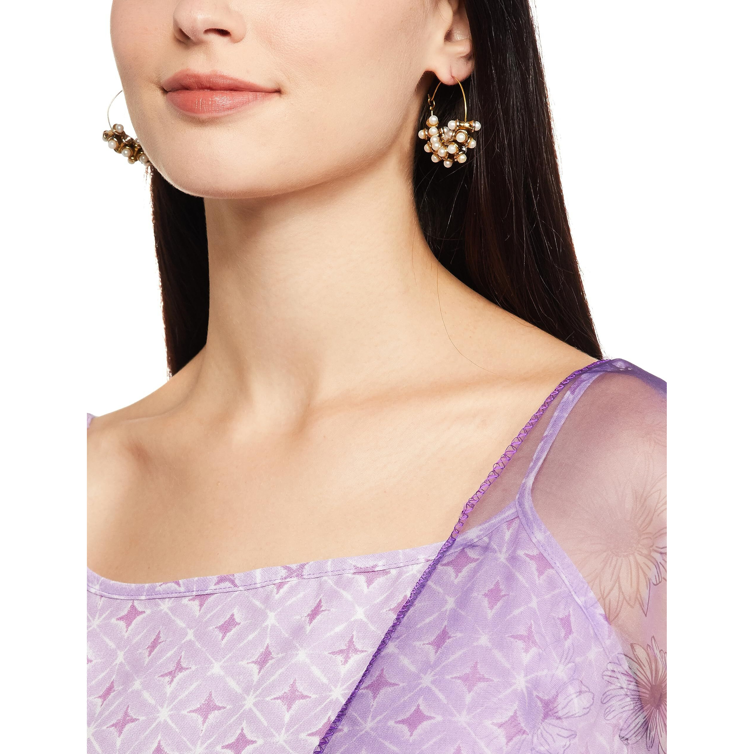 Ketch Women's Polyester Kurta&Duppata&Palazzo (Khk3000688_Laveder