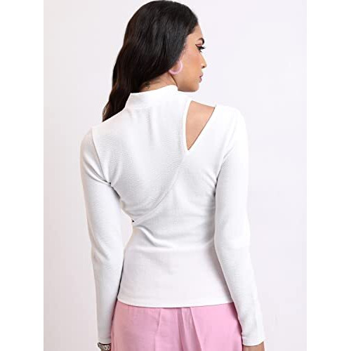 Ketch Women's Regular Fit Dress Shirt (Khtp000192_White
