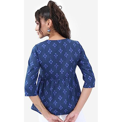 Ketch Women's Regular Fit Dress Shirt (Khtp000222_Navy Blue M)
