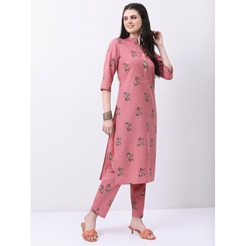 Ketch Women Polyester Kurta And Pant With Dupatta Set (Khk3000813_Pink, Large)