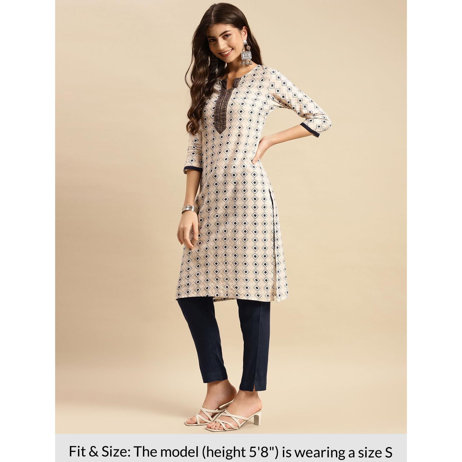 Rangita White Rayon Printed Straight Kurta With Pant | Kurta Set For Women_Xl