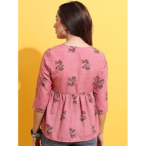 Ketch Women's Regular Fit Dress Shirt (Khtp000254_Pink Xl)