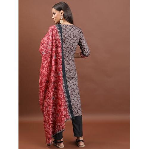 Ketch Women's Polyester Kurta Set (Khk3001050_Yellow