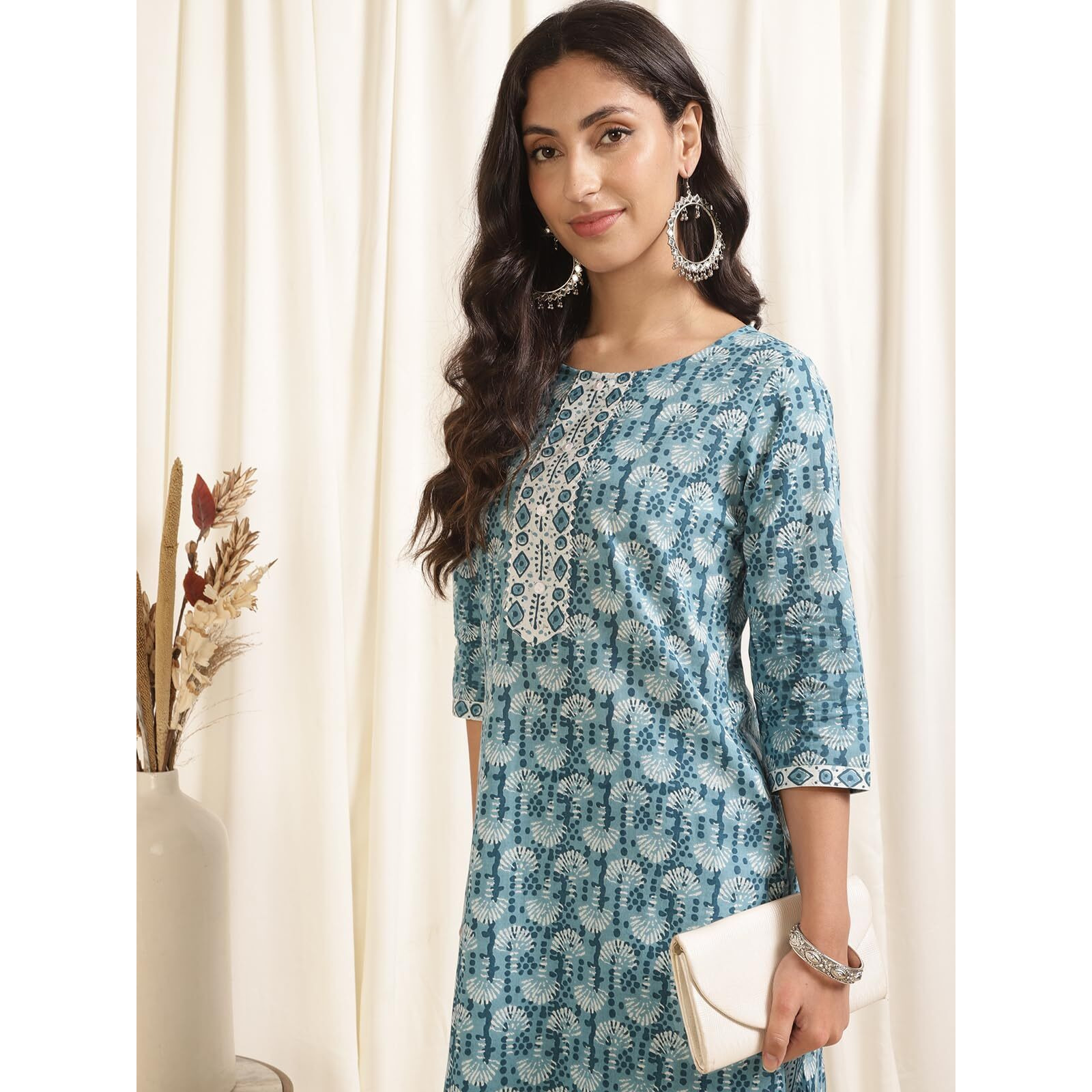 Rangita Women's Cotton Suit Set (679589808111_Light Blue_3Xl)