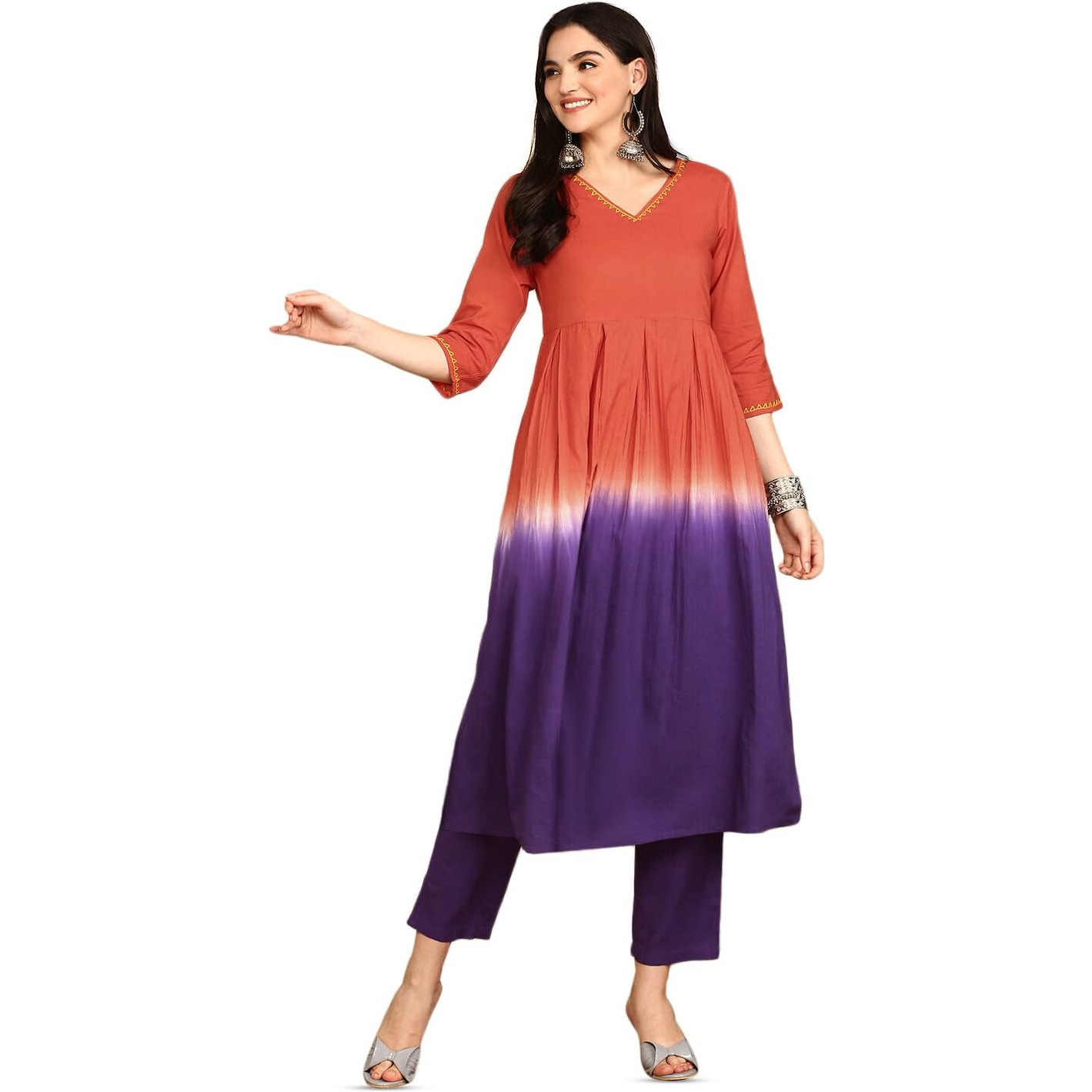 Ishin Women Multi Cotton 60X60 Kurta Set
