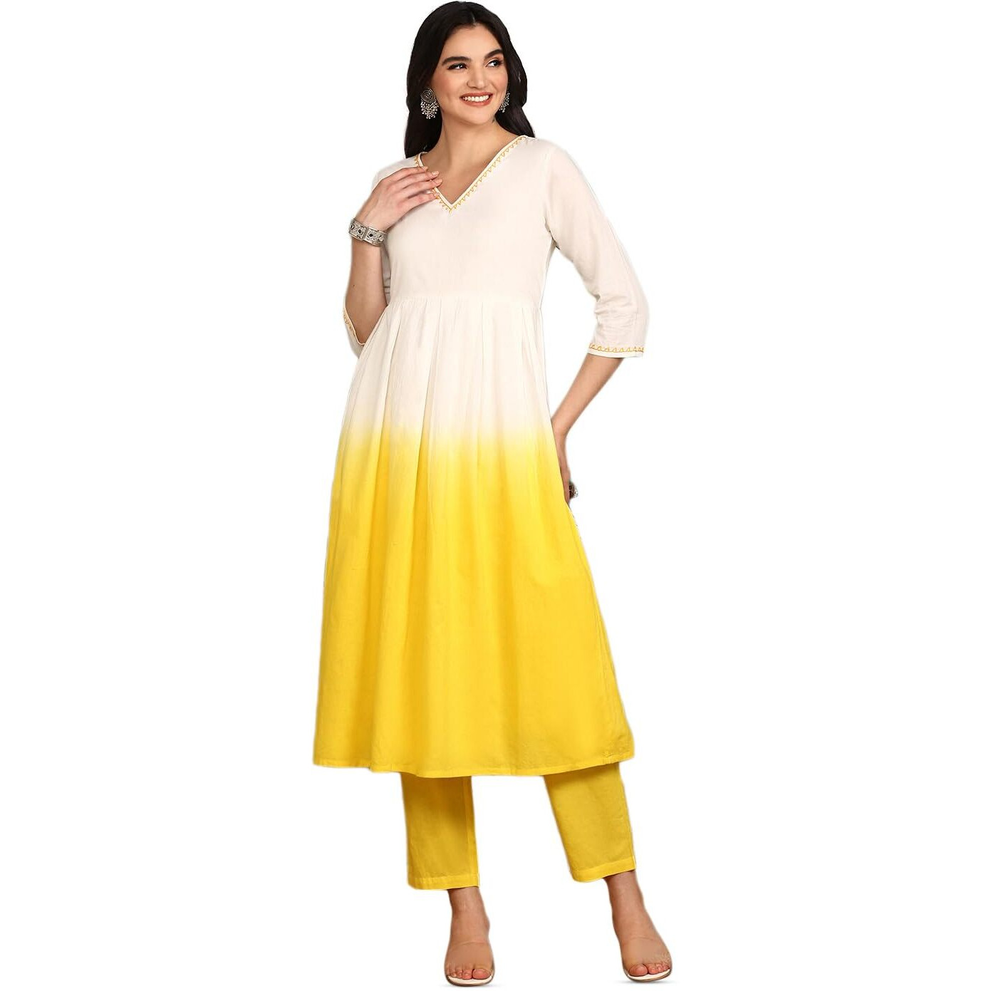 Ishin Women Multi Cotton 60X60 Kurta Set