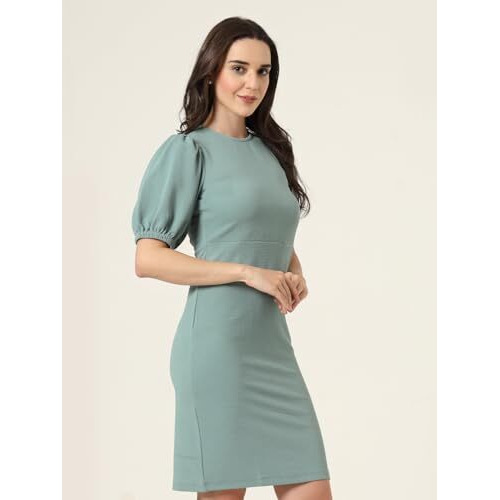 Style Quotient Women Green Knee Length Dress