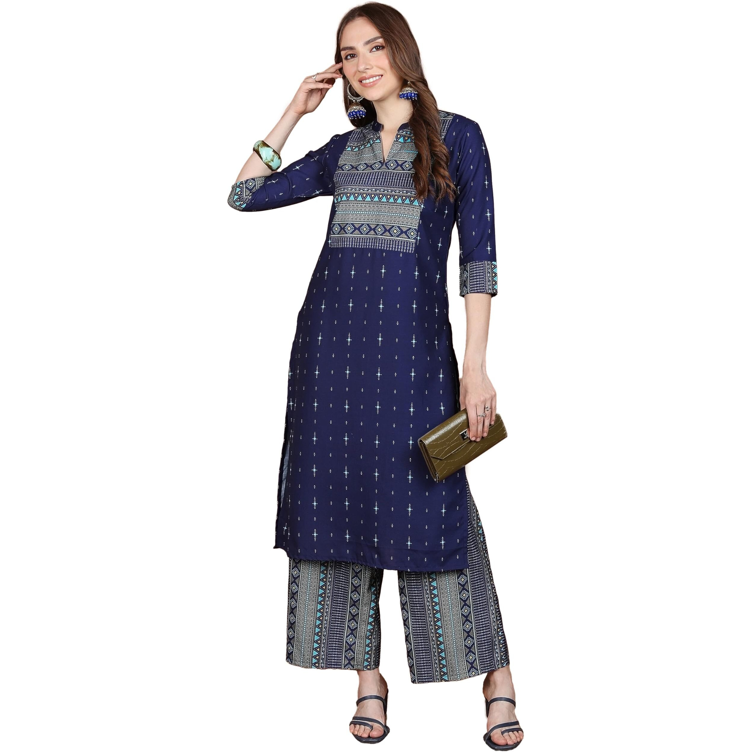 Ketch Women's Polyester Kurta Set (Khk3001159_Peach