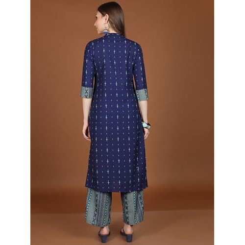 Ketch Women's Polyester Kurta Set (Khk3001159_Peach