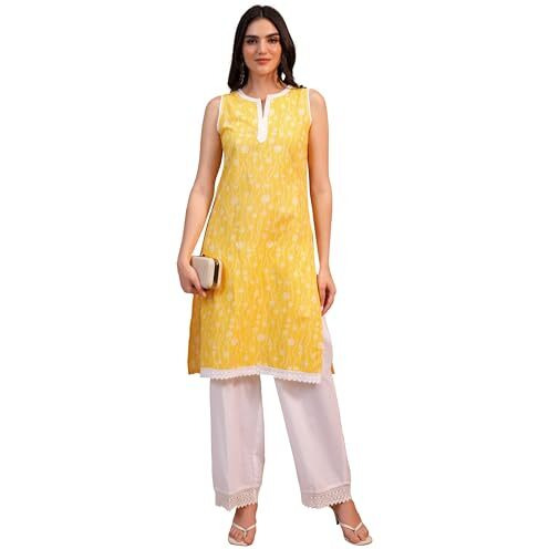 Ketch Women's Polyester Regular (Khku000587_Yellow