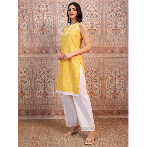 Ketch Women's Polyester Regular (Khku000587_Yellow