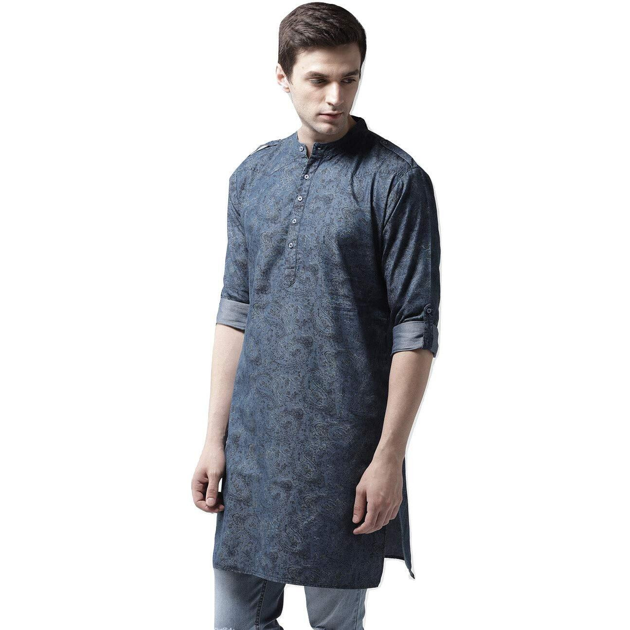 Style Quotient Men's Cotton Regular Fashion Vest (Ss18Sqdnmdosh_Cb_Carbon Blue_L)