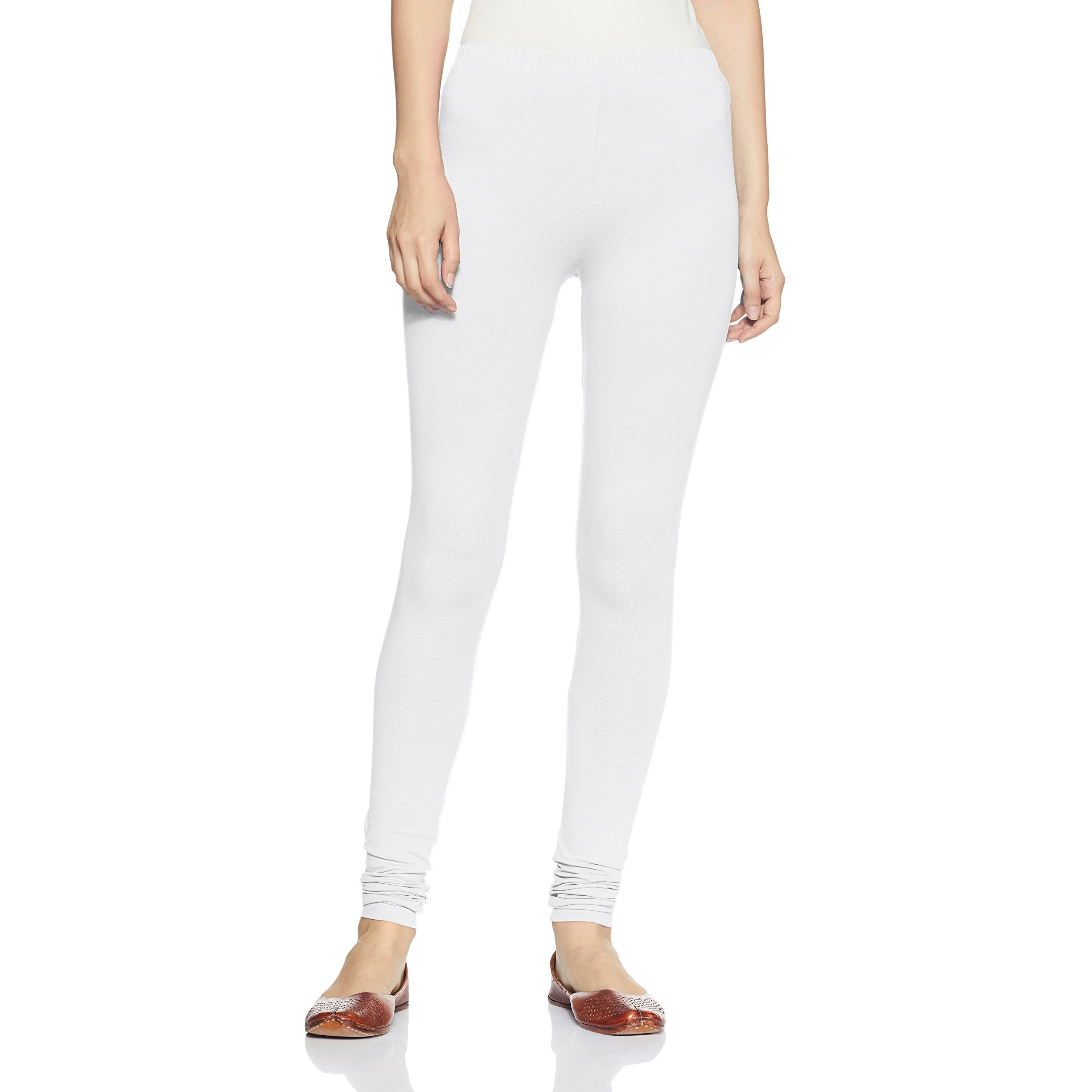Soch White Cotton Solid Chudi