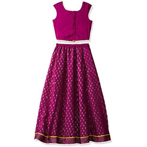 Biba Girl Printed Flared Kid(Kw3523_Violet_3)