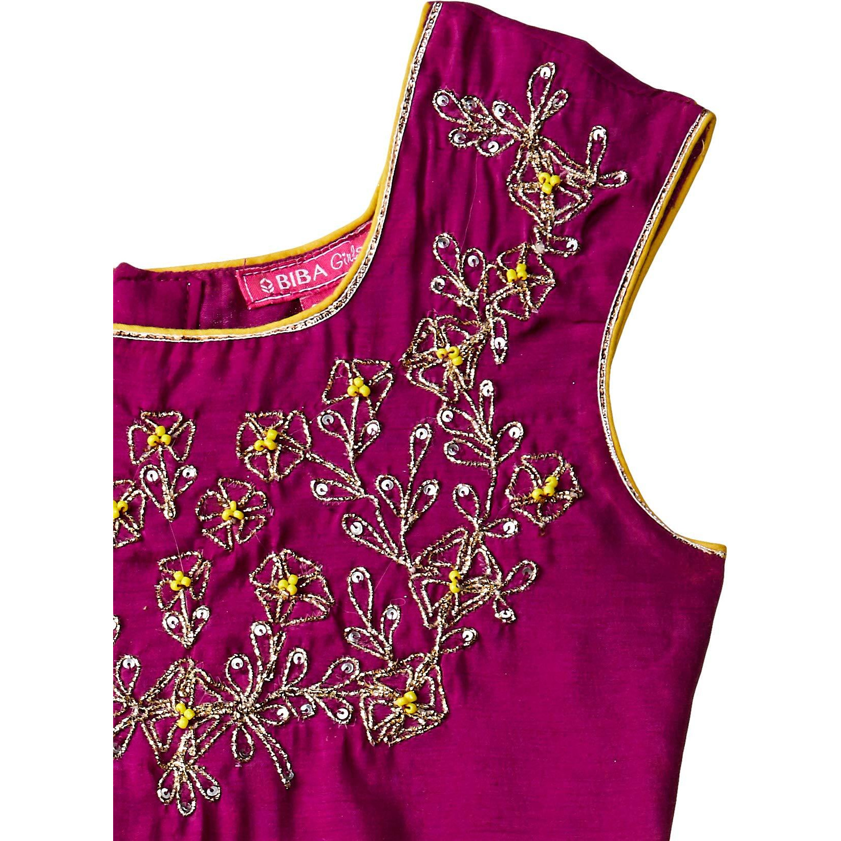 Biba Girl Printed Flared Kid(Kw3523_Violet_3)