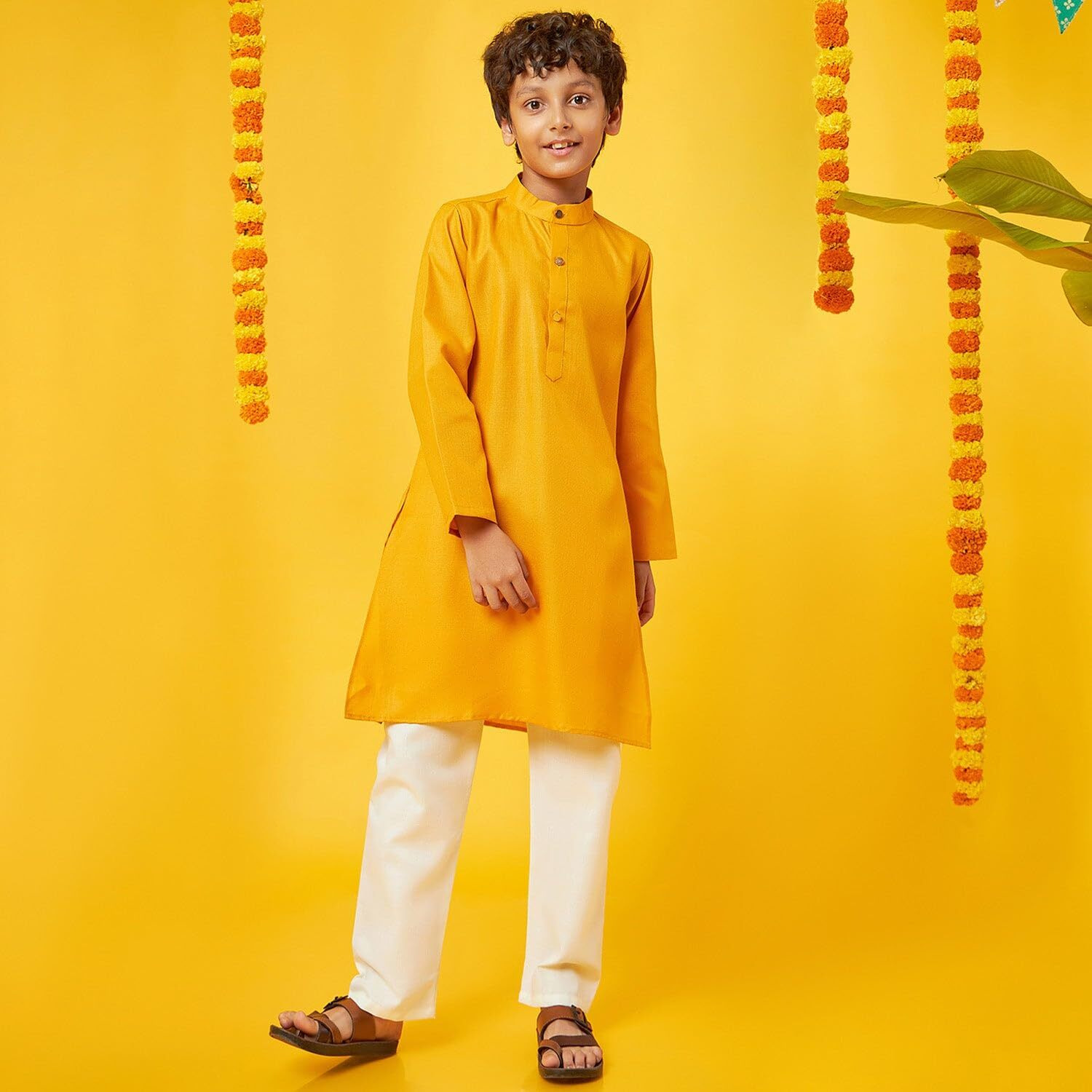 Bon Organik Mustrad Kurta With Pajama Set For Boy