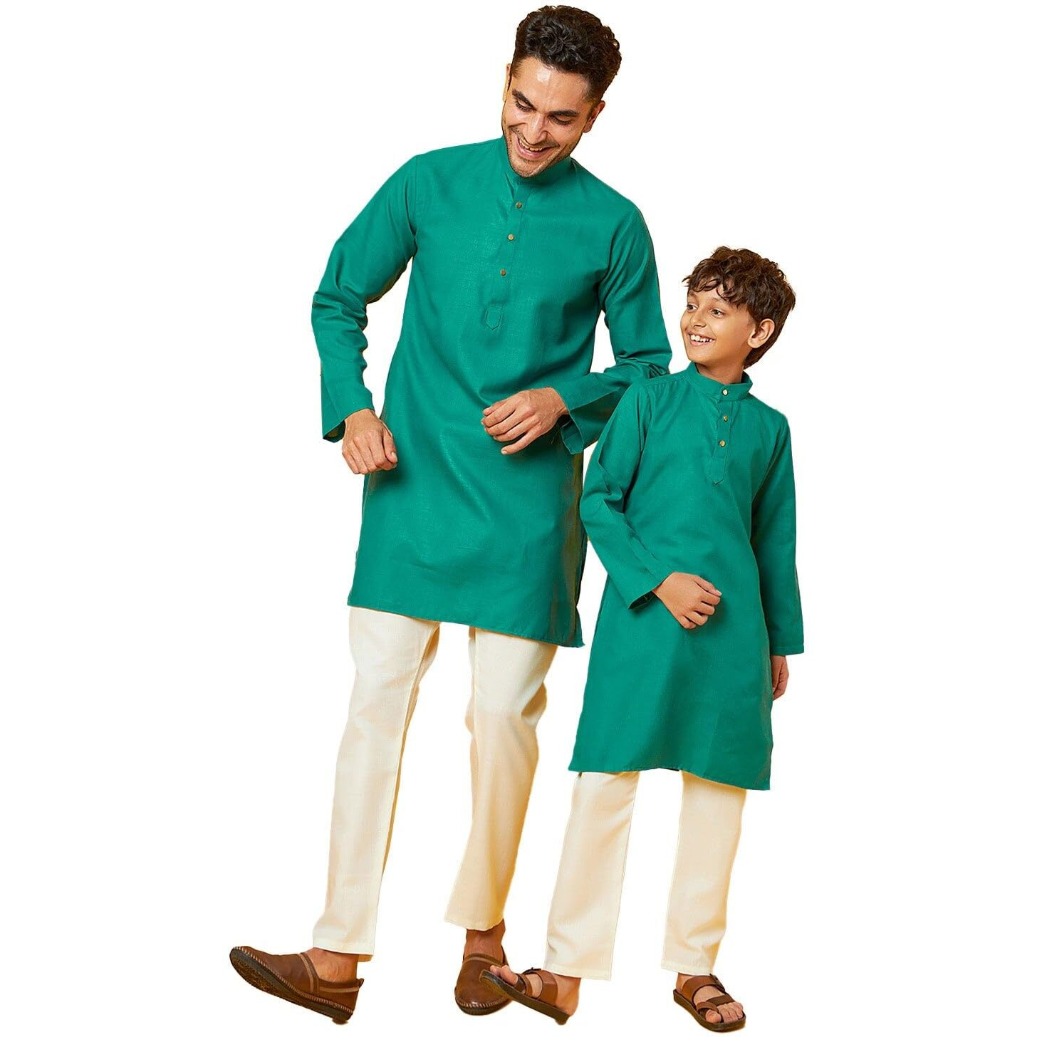 Bon Organik Green Kurta Pajama Set For Men