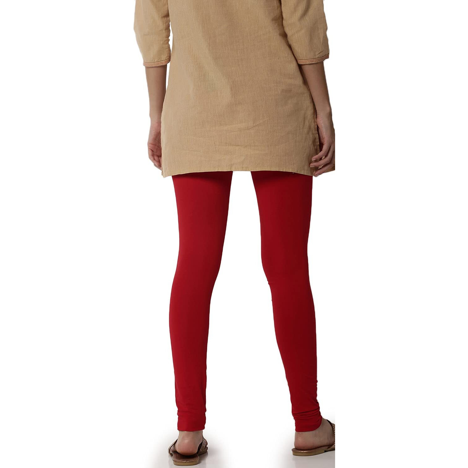 Soch Red Pure Cotton Solid Chudi (8907713009776-M-Red)