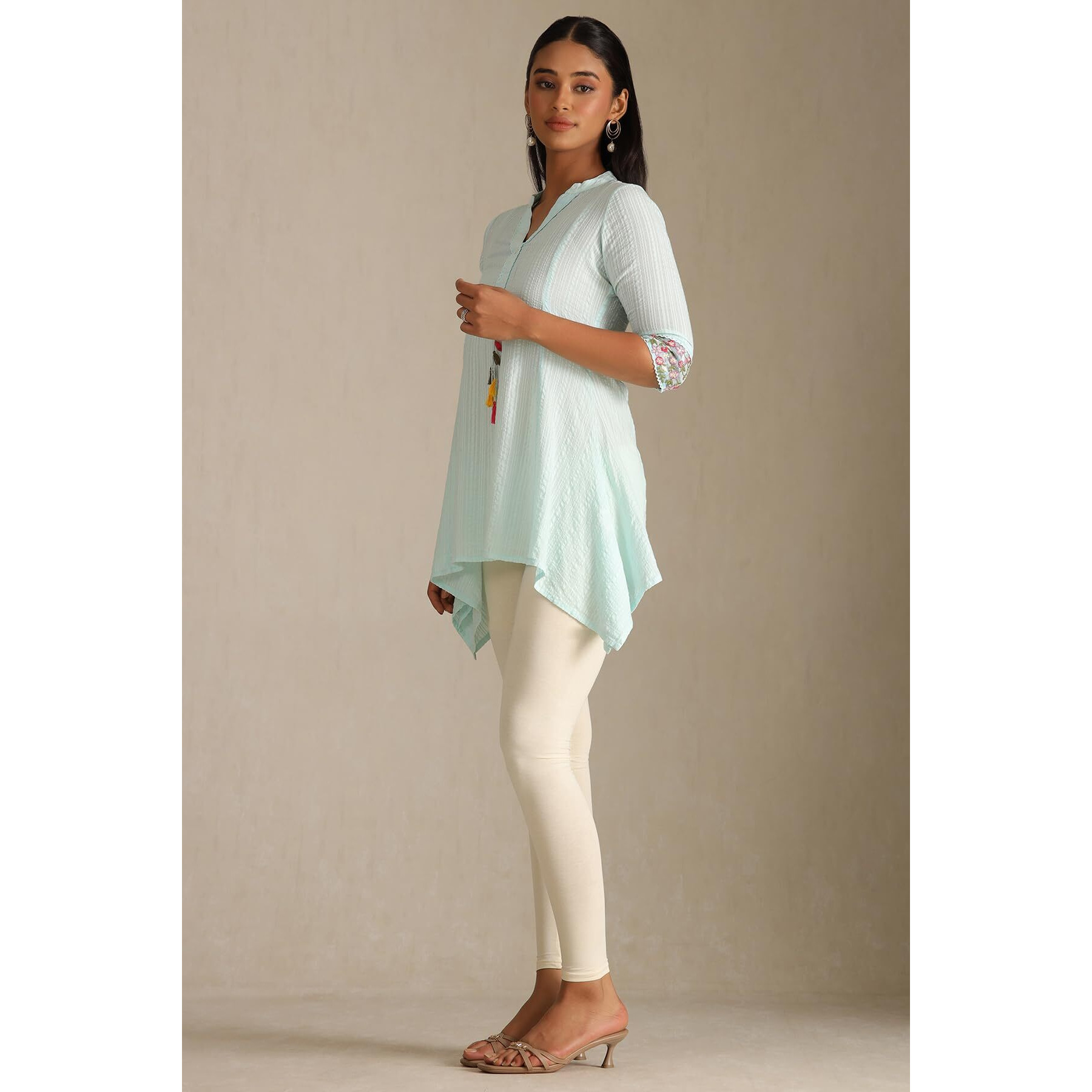 Soch Cream Pure Cotton Solid Chudi (8907713047501-Xl-Cream)