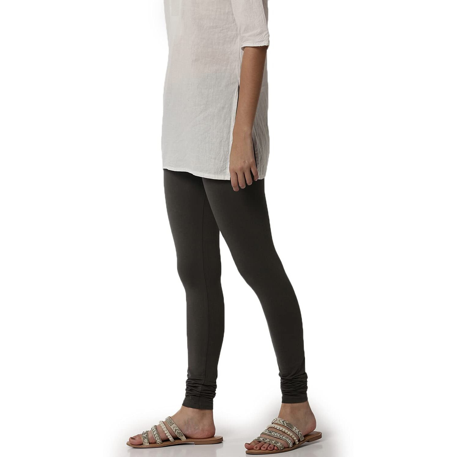 Soch Grey Pure Cotton Solid Chudi (8907713972100-M-Grey)