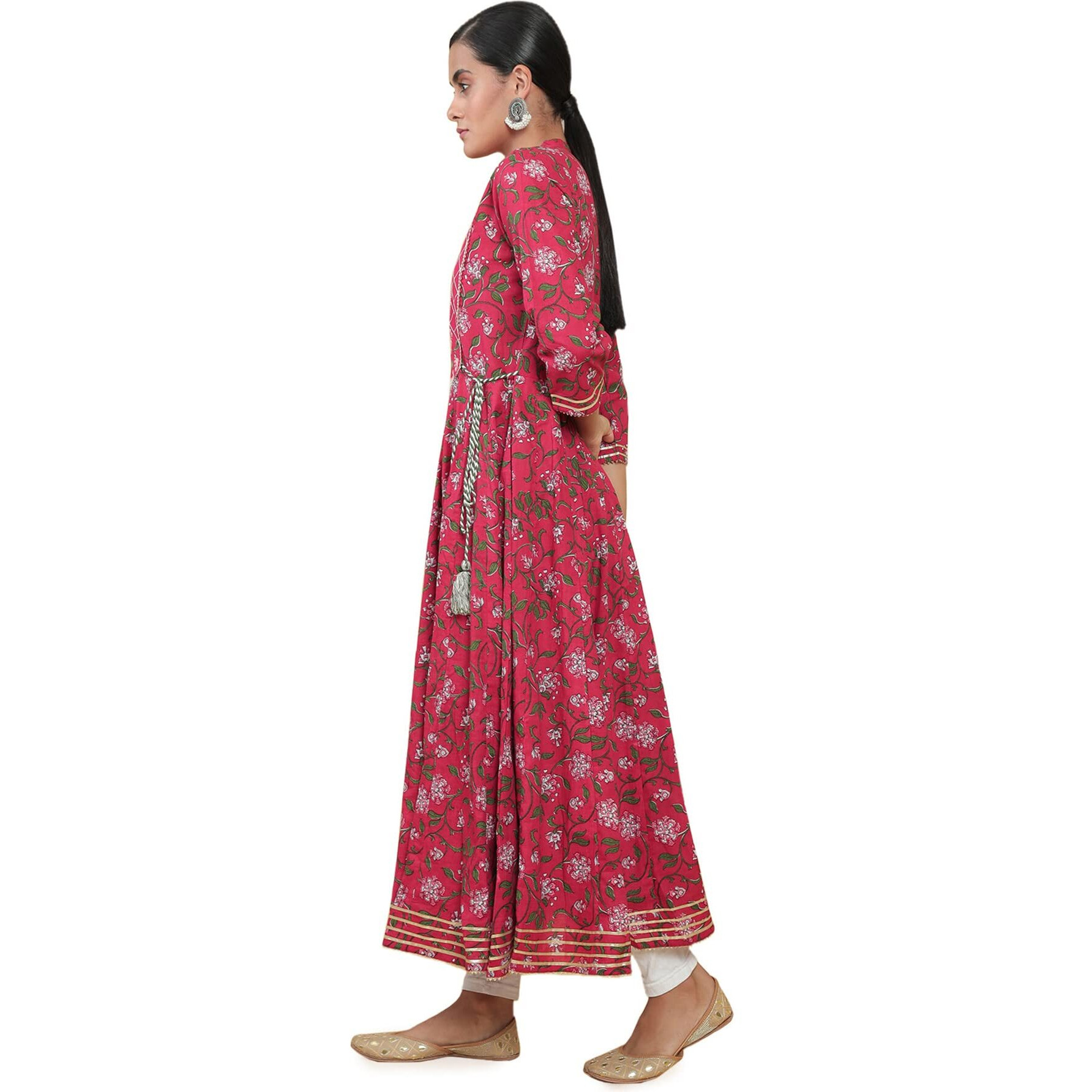 Soch Women Maroon Printed Kurta