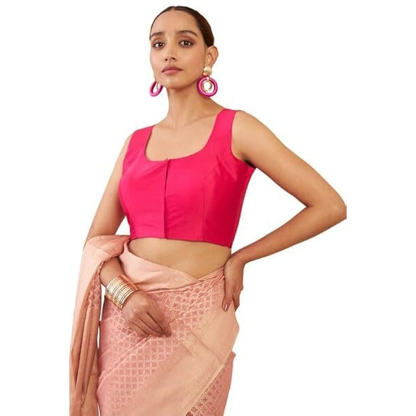 Soch Women Satin Regular Fit Blouse_Pink 36