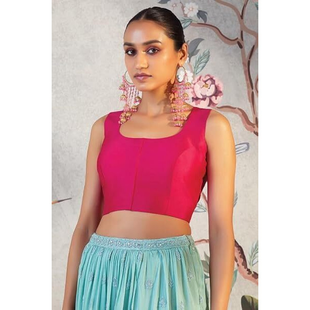 Soch Women Satin Regular Fit Blouse_Pink 36