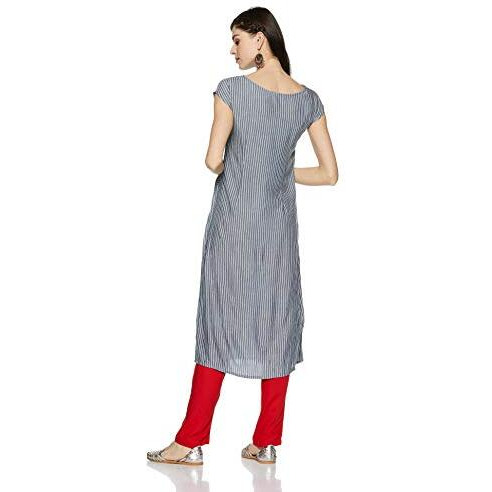 Aurelia Women's Straight Kurta (18Aua10268-300380_Blue_Xx-Large)
