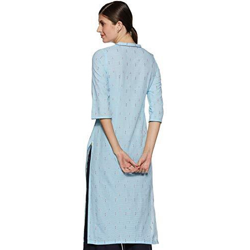 Aurelia Women's Straight Kurta (18Aua10286-300476_Blue_Medium)