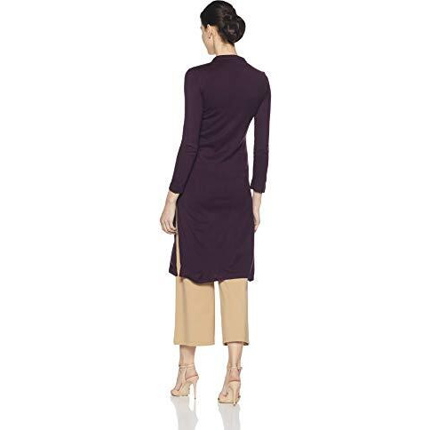 Aurelia Women's Synthetic Kurta (18Aua10326-300241_Purple_X-Small)