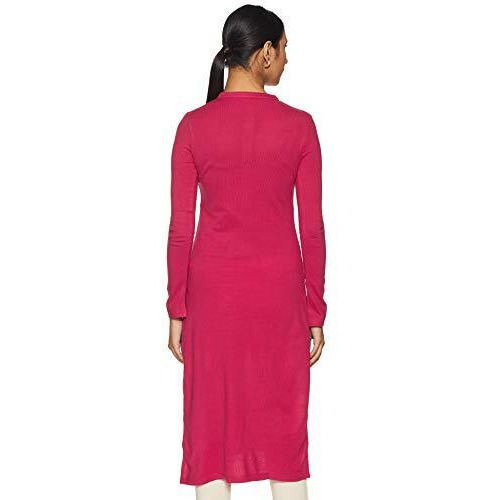 W For Women Straight Winter Kurta (18Now11563-210448_Pink_6)