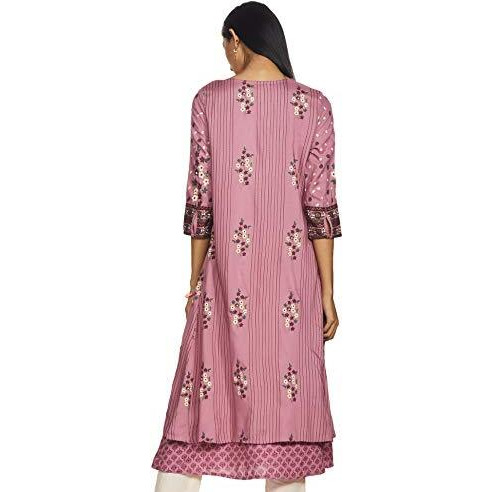 W For Women Straight Winter Kurta (18Now11596-210448_Pink_8)
