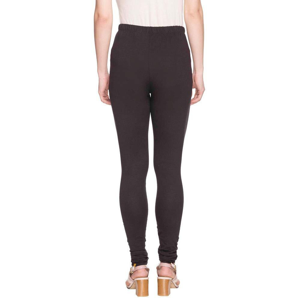 Aurelia Women's Cotton Chudidar Bottom (19Cra60024-600194_Black_Large)