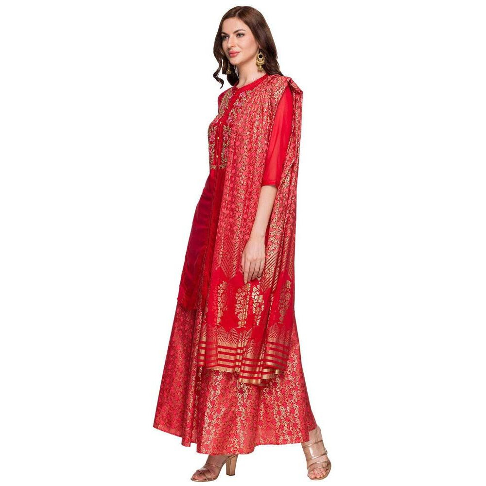 Aurelia Women's Rayon Salwar Suit Set (19Aud10133-600803_T-Red_M)