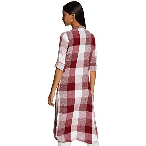 Aurelia Women's Cotton Kurta (20Fea11154-701094_Red_X-Small)