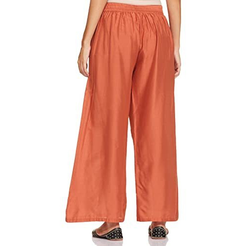 W For Woman W Strechable Parallel Pants For Women | Trousers For Women Orange