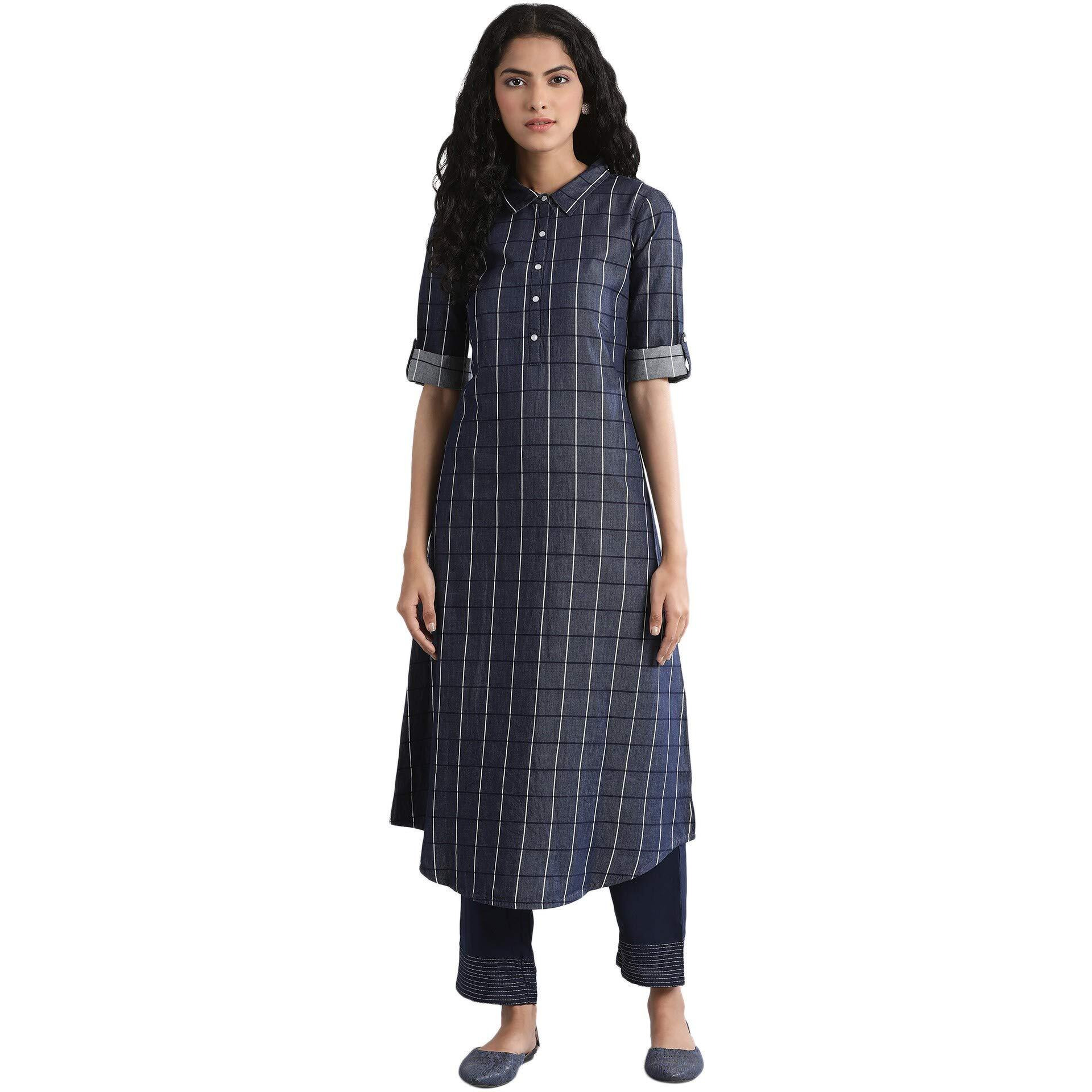 Aurelia Women's Regular Dress (21Fea11785-701824_Blue S)