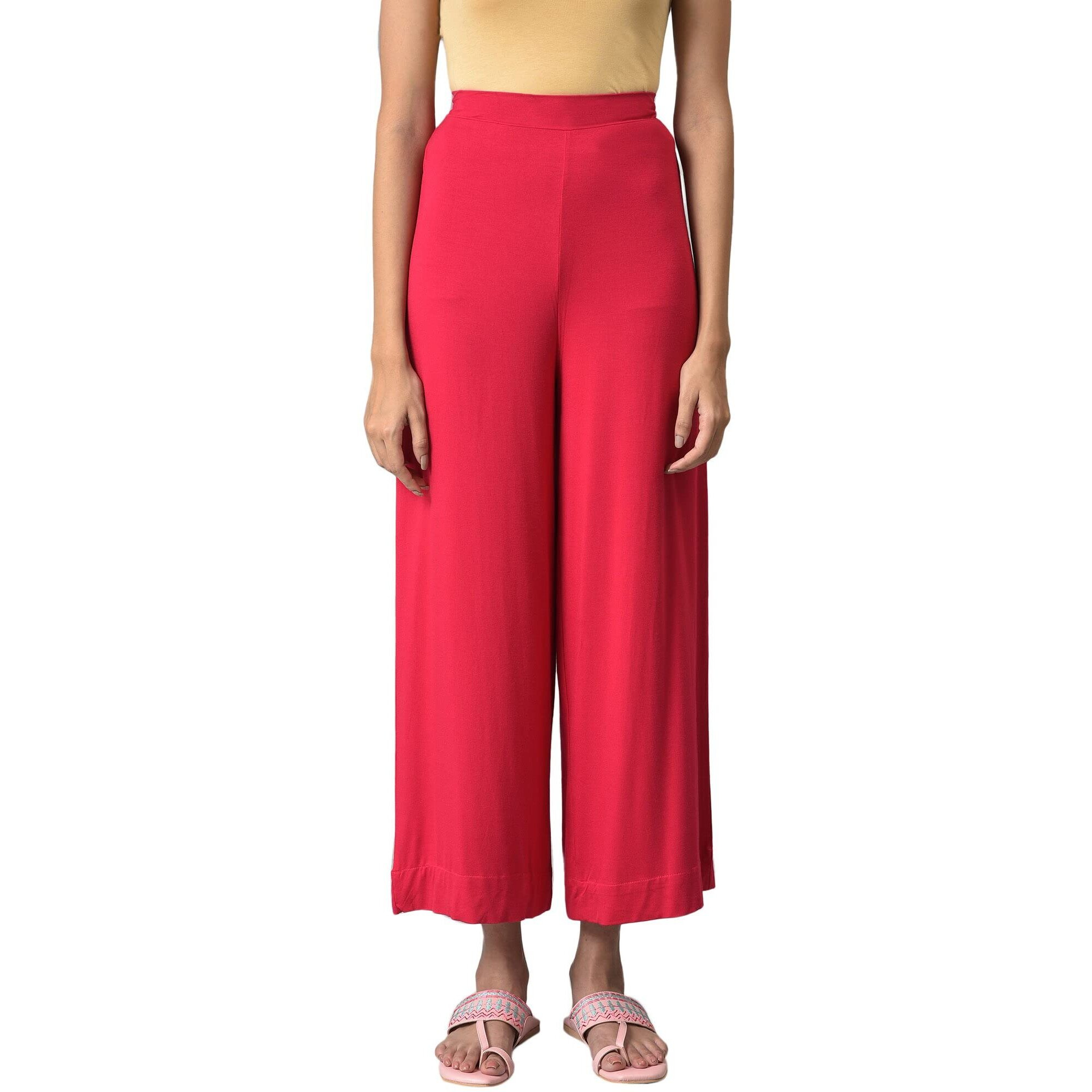 Aurelia Printed Strechable Palazzo Pants For Women | Ankle Length Palazzo Pants For Women