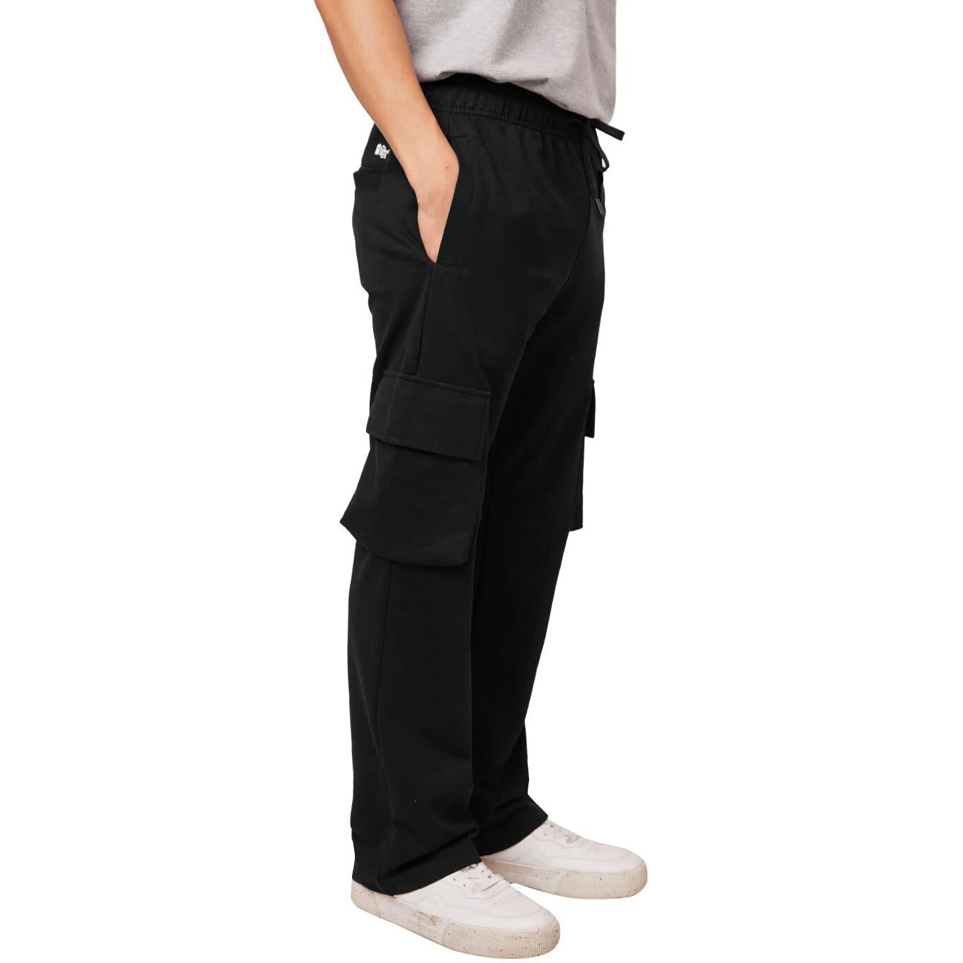 The Souled Store Track Pant For Men Lower Joggers Tss Originals Black Beast Men And Boys Regular Fit Solid 100% Cotton Black Color Men Cargo Joggers M