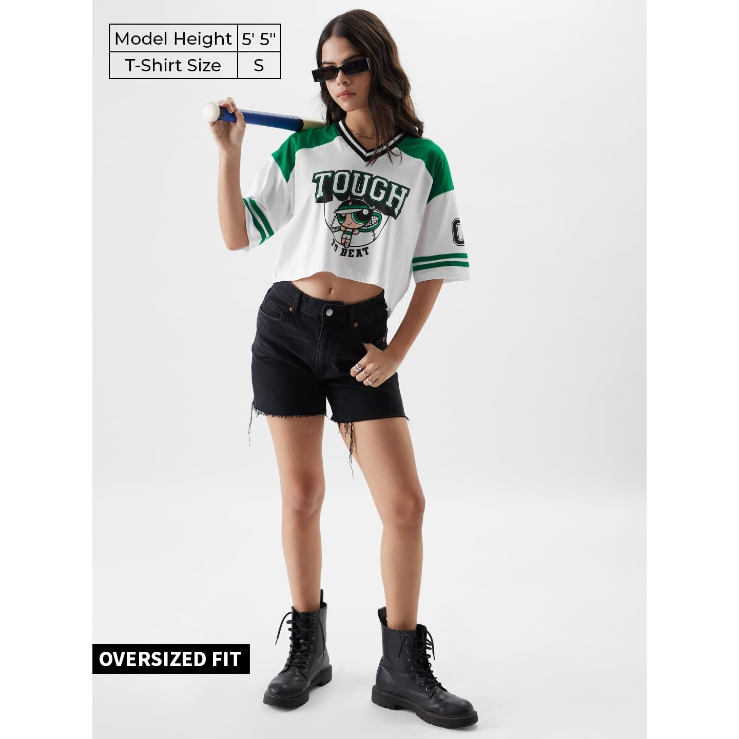 The Souled Store The Powerpuff Girls Floral Pattern Womens Regular Fit Graphic Printed Full Sleeve Cotton Multicolored Women Dresses Oversized Fit Graphic Polo Colored Half Sleeve Cottonblend