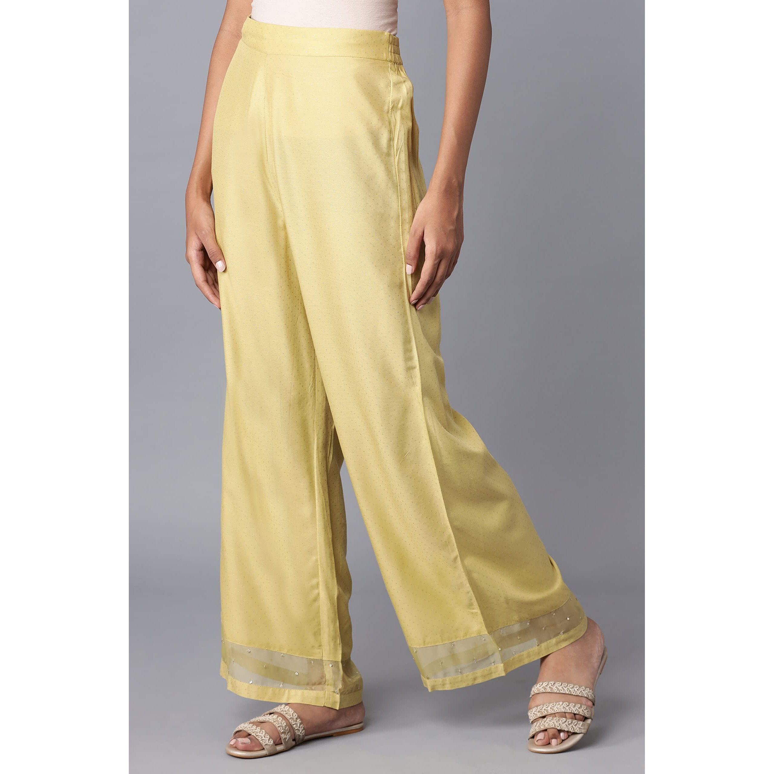 W Strechable Parallel Pants For Women | Trousers For Women | W For Woman