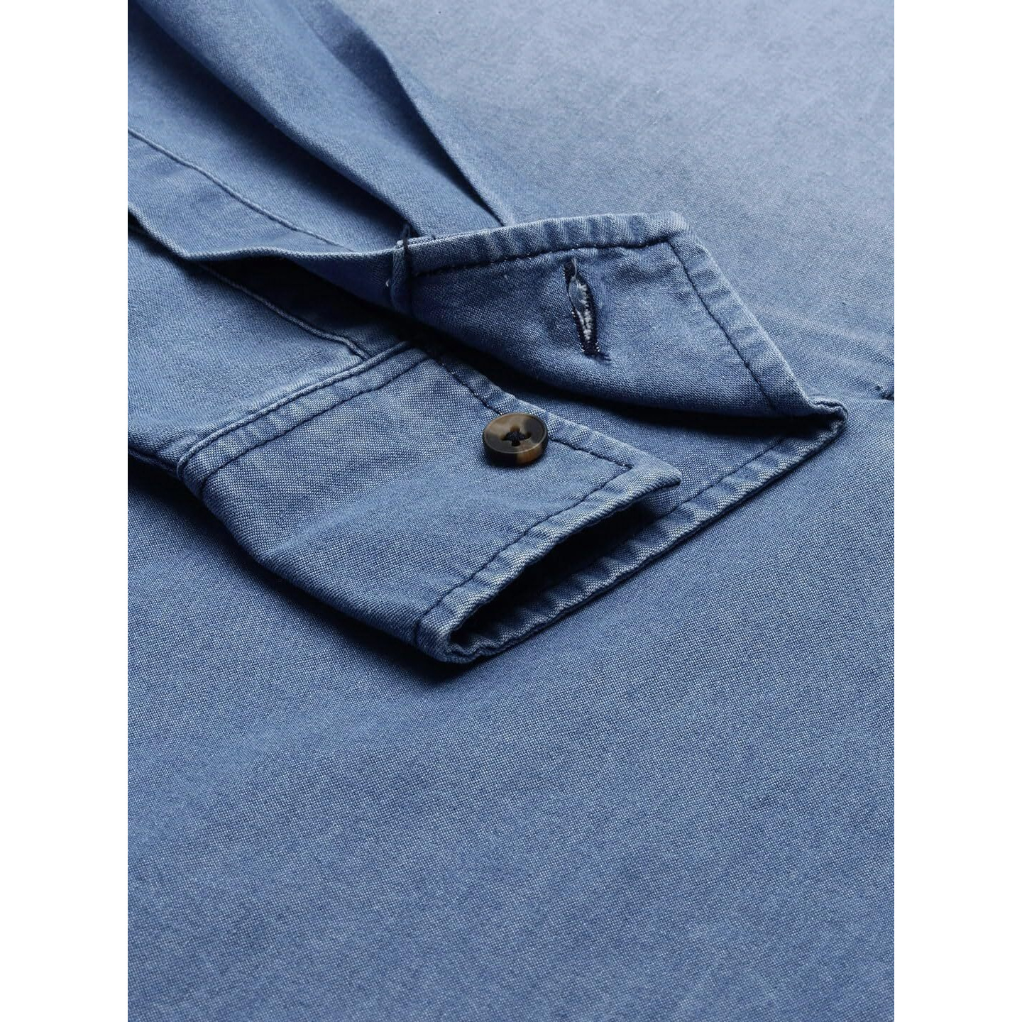 The Indian Garage Co Men's Polycotton Slim Fit Kurta (0321-Dbmsk01L29-03_Blue_M)