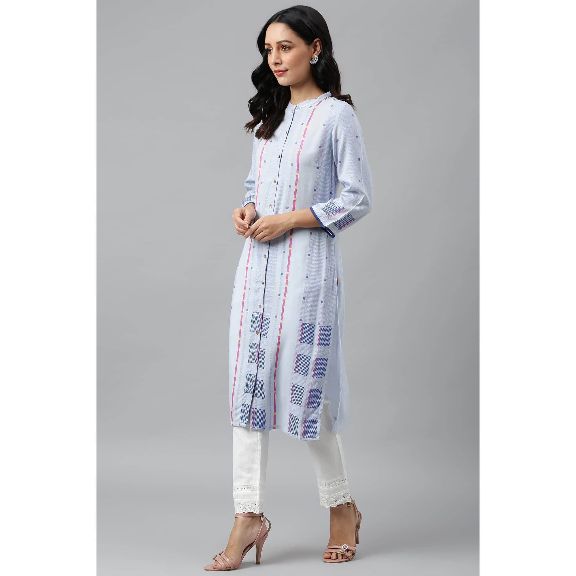 W For Woman Viscose Regular Kurta