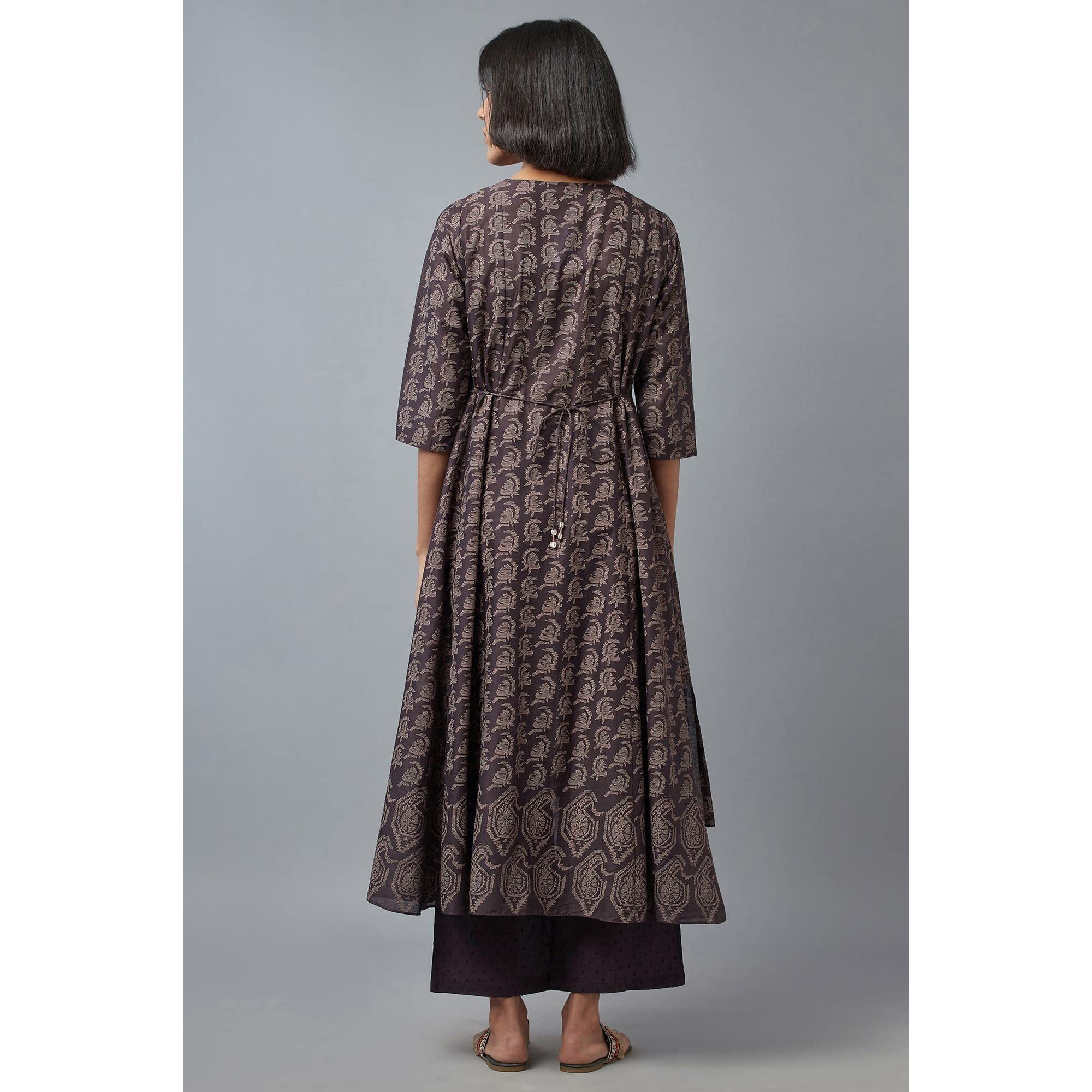 W For Woman Women's Cotton Regular Kurta (22Few17397